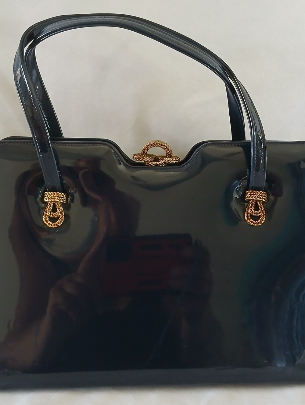 Vintage MCM Ladies Patent Vinyl Purse